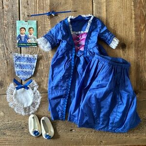 American girl Felicity’s holiday dress. Retired.